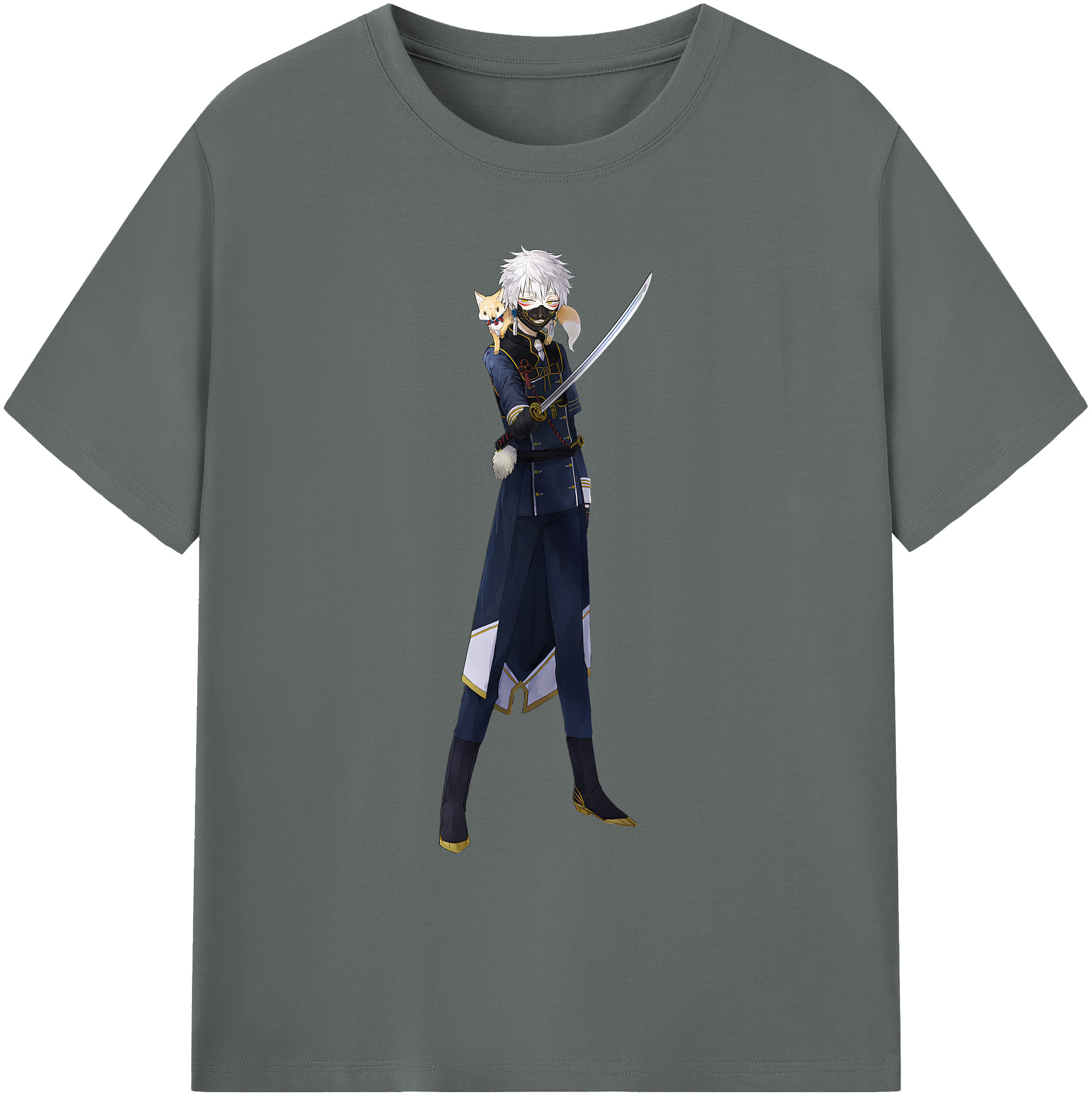 （画像用） 刀剣乱舞 Touken Ranbu 綿100％ メンズ半袖Tシャツ｜肌触りやわらか＆通気性